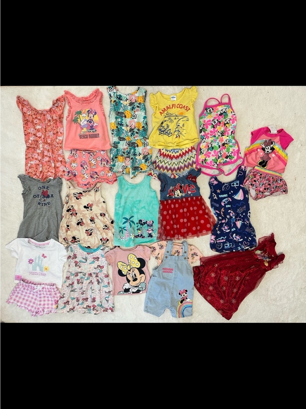 Disney Kids Matching Sets - Pink, Red, Yellow, Blue, Coral, Teal, Gray, White